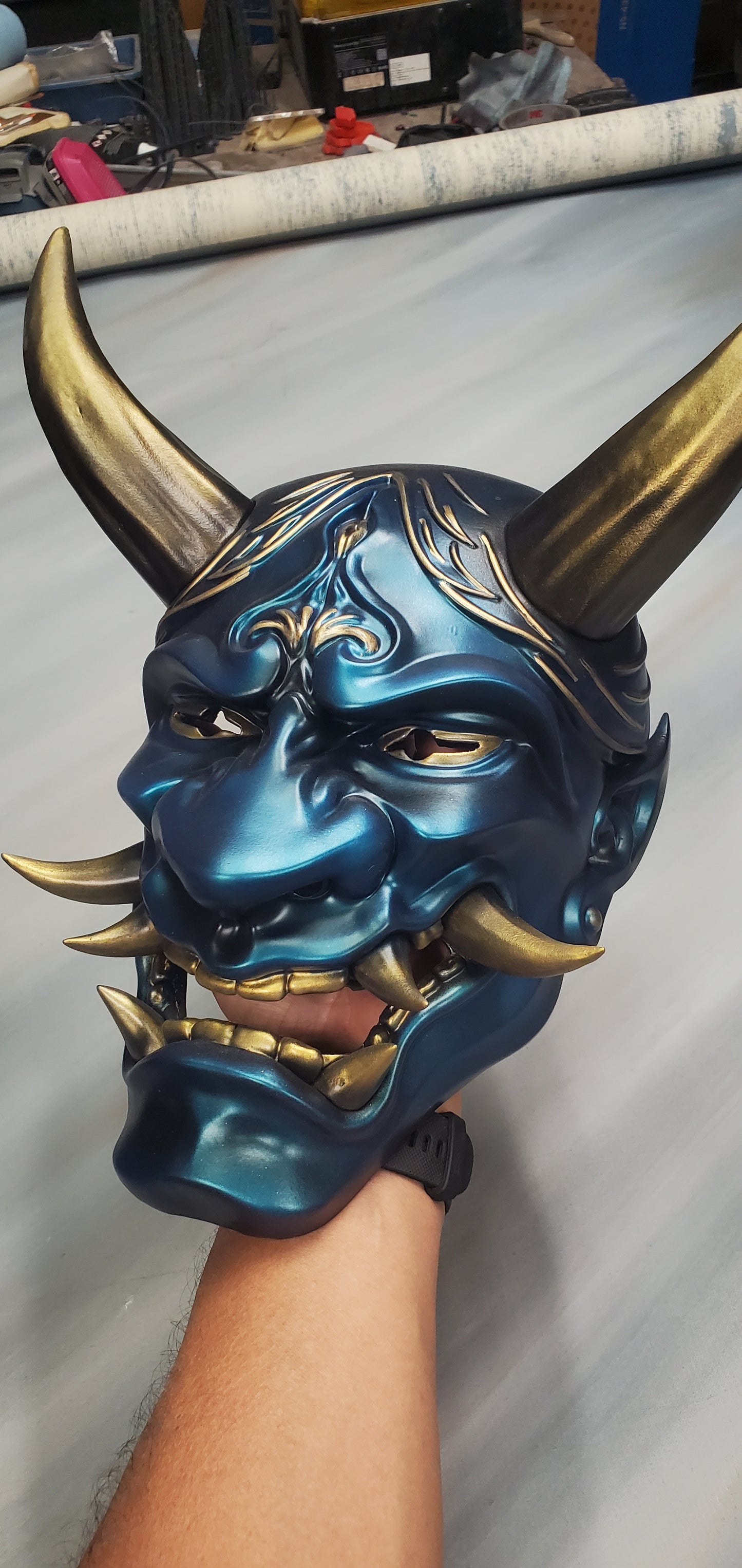 Oni mask Blue