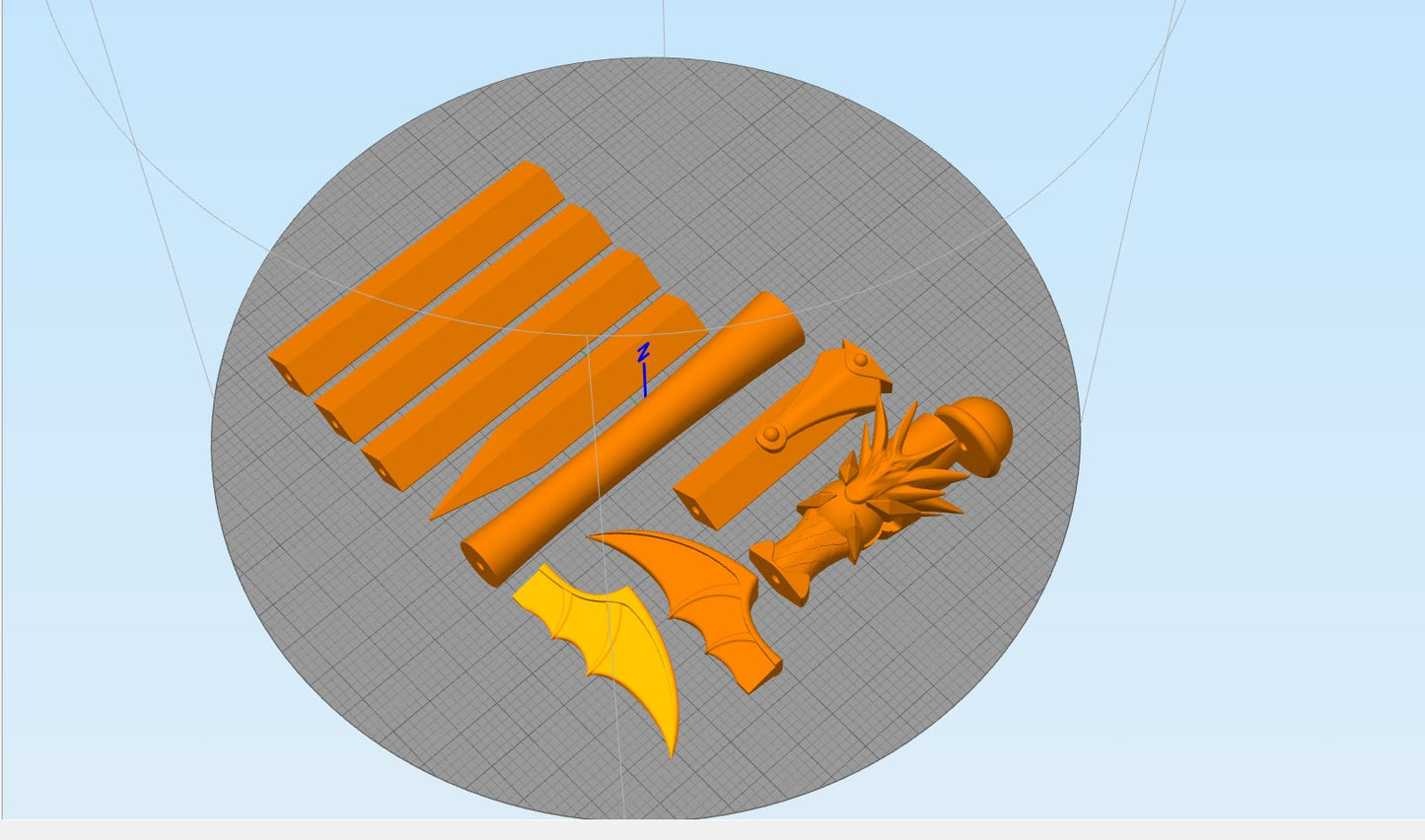 Umi Ryuuzaki Sword - 3D printing Files.
