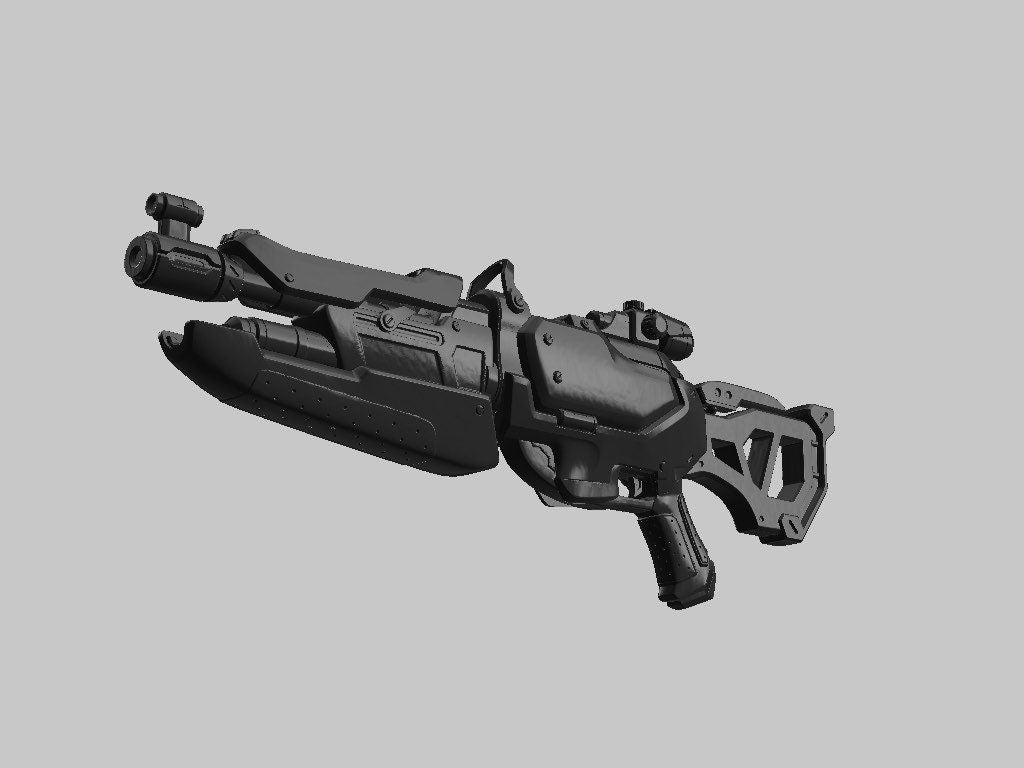 Widowmaker Biathlon Cosplay  - 3d printed kit rifle
