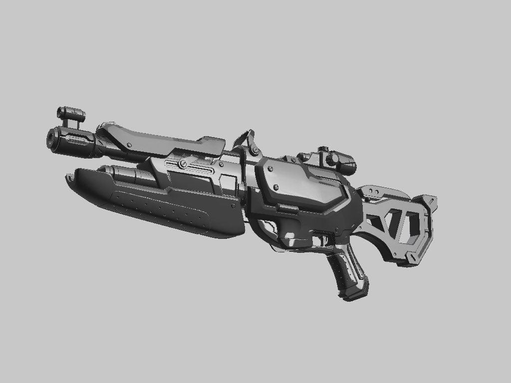 Widowmaker Biathlon Cosplay  - 3d printed kit rifle