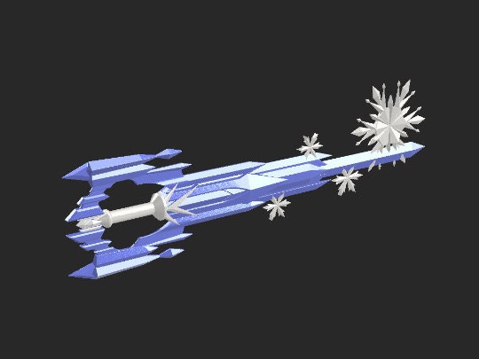Crystal Snow Keyblade - 3D Printed kit