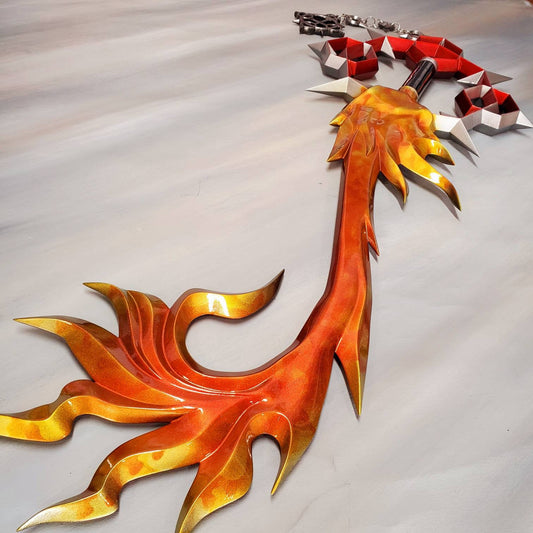 Axel's Flame Liberator Keyblade - Finished cosplay prop.